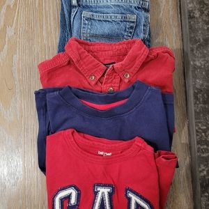 Toddler boys lot. Three tops and a pair of jeans